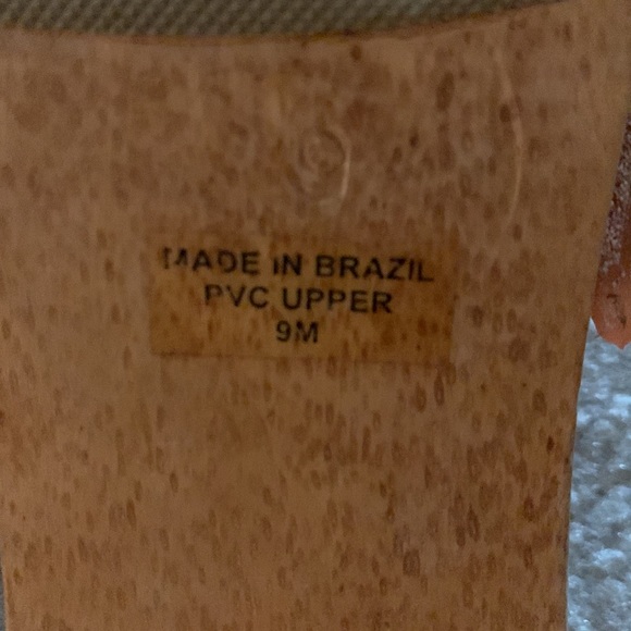 Orange wooden sole kitten heels - Picture 9 of 9